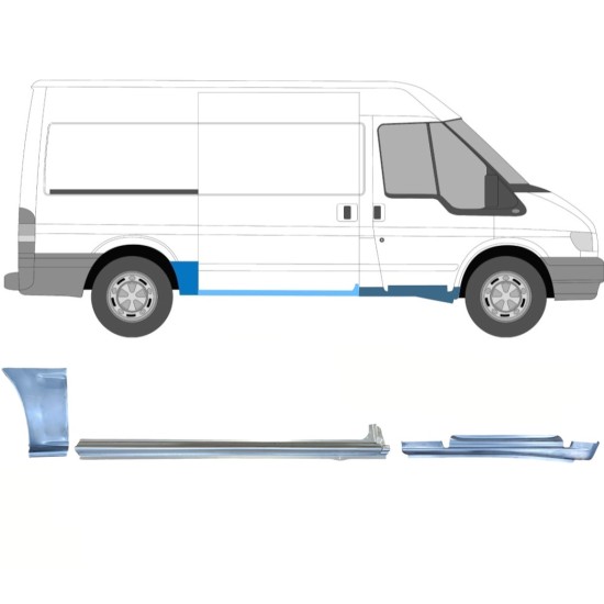 Javító panel készlet hoz Ford Transit 2000-2013  / MWB / Jobb /  12434