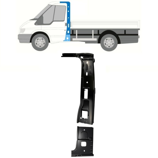 Belső oszlop javítólemez hoz Ford Transit 2000-2013 / Bal / Készlet 16933