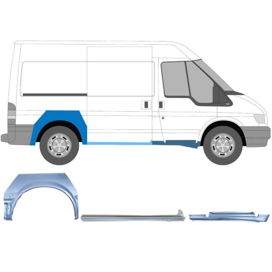 Javító panel készlet hoz Ford Transit 2000-2013  / SWB / Jobb /  12432