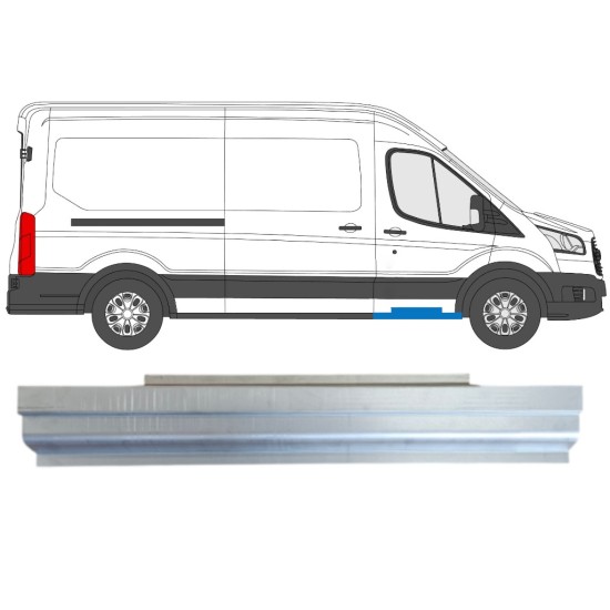 Küszöb javító panel hoz Ford Transit 2014- / Bal = Jobb (szimmetrikus) 14737
