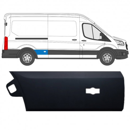 Hátsó sárvédő oldali díszítő elem hoz Ford Transit 2014-  / LWB / Jobb 11688