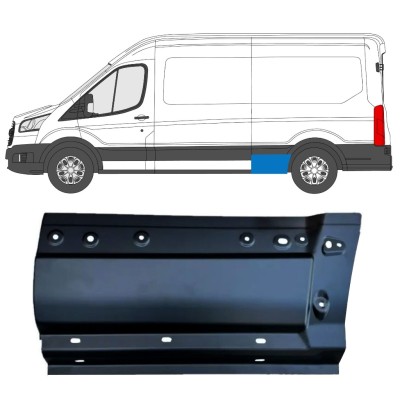 Első rész hátsó sárvédő javító panel hoz Ford Transit 2014- / Bal 15347