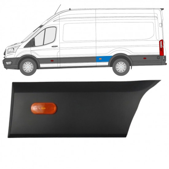 Hátsó sárvédő oldali díszítő elem hoz Ford Transit 2014-  / LWB / Bal 11724