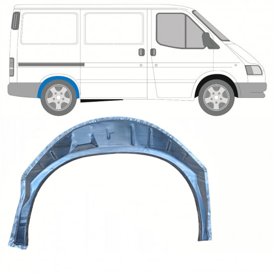 Belső hátsó kerékív javító panel hoz Ford Transit 1991-2000 / SWB / Jobb 8819