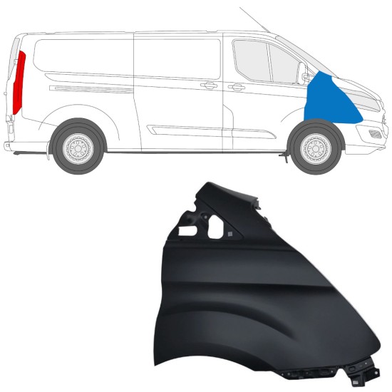 Első sárvédő hoz Ford Transit Custom 2013-2017 / Jobb 17095