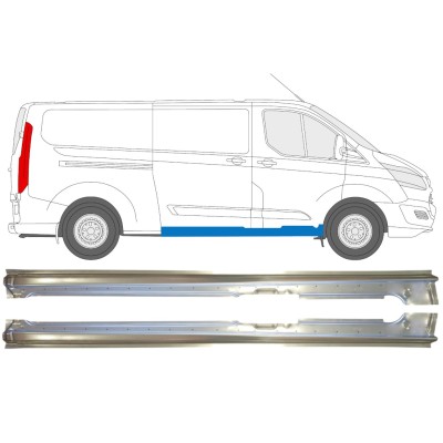 Tolóajtó küszöb javító panel hoz Ford Transit Custom 2013- / Bal+Jobb / Készlet 14646