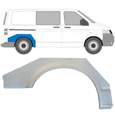 Hátsó sárvédő javító panel hoz Volkswagen Transporter T5 2003-2015 / Jobb 14762