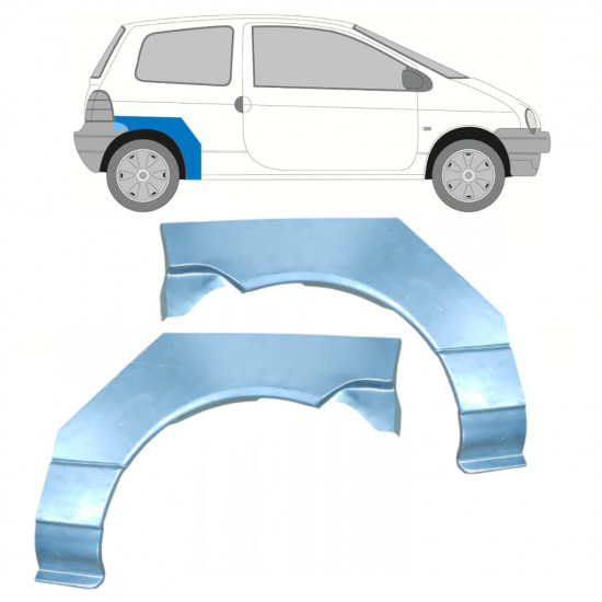 Hátsó sárvédő javító panel hoz Renault Twingo 1993-1998 / Bal+Jobb / Készlet 9933