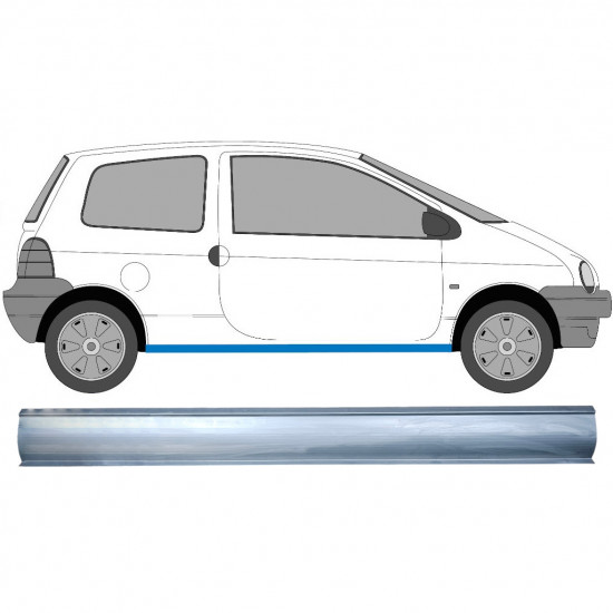 Küszöb javító panel hoz Renault Twingo 1993-2007 / Bal = Jobb (szimmetrikus) 8879