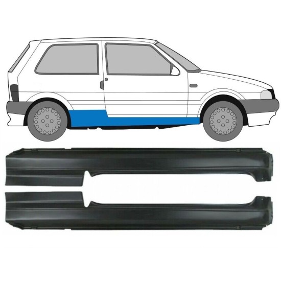 Teljes küszöb hoz Fiat Uno 1983-2002 / Bal+Jobb / Készlet 16718
