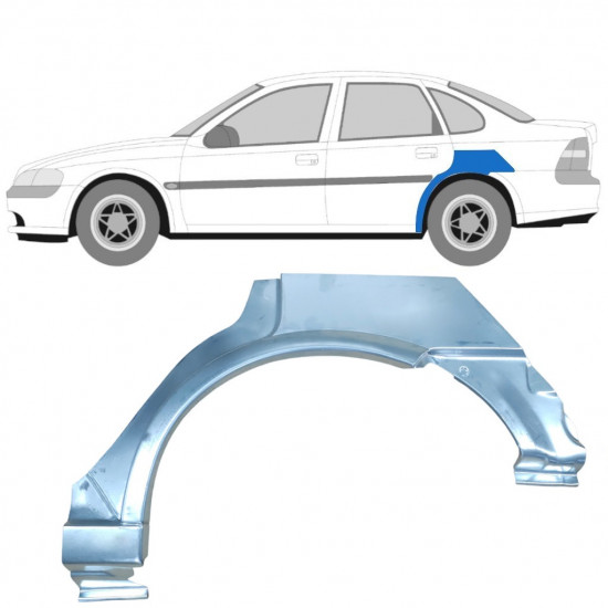 Hátsó sárvédő javító panel hoz Opel Vectra 1995-2002 / Bal 6890