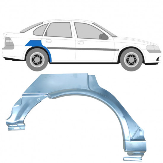 Hátsó sárvédő javító panel hoz Opel Vectra 1995-2002 / Jobb 5653