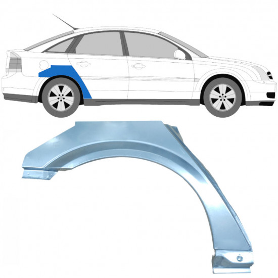 Hátsó sárvédő javító panel hoz Opel Vectra 2002-2009 / Jobb 6893