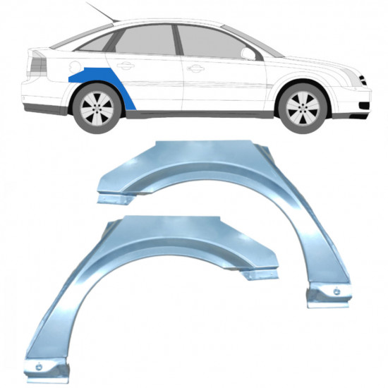 Hátsó sárvédő javító panel hoz Opel Vectra 2002-2009 / Bal+Jobb / Készlet 9421