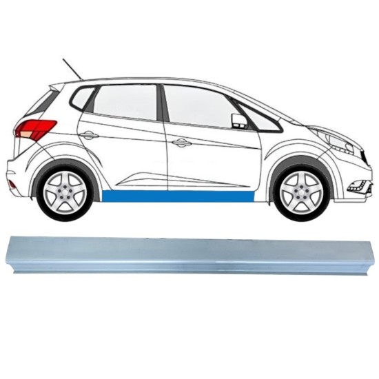 Alsó küszöb javító panel hoz Kia Venga 2010-2019 / Jobb 16885