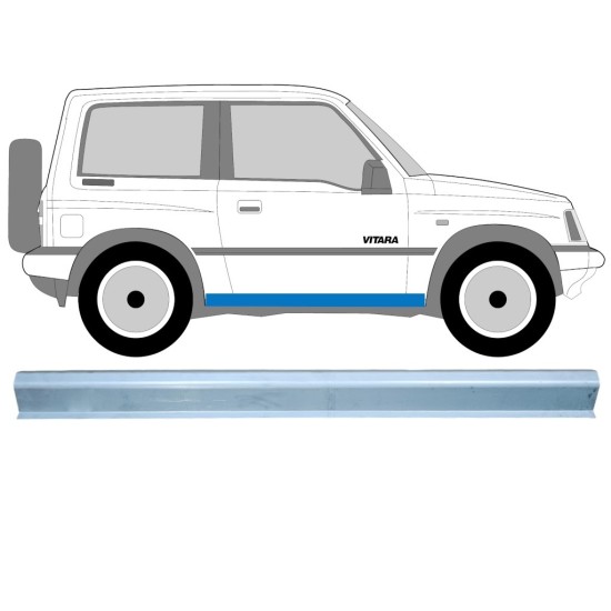 Küszöb javító panel hoz Suzuki Vitara 1988-1998 / Bal = Jobb (szimmetrikus) 15124
