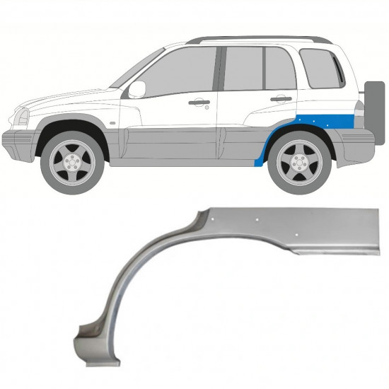 Hátsó sárvédő javító panel hoz Suzuki Grand Vitara 1997-2005 / Bal 11226