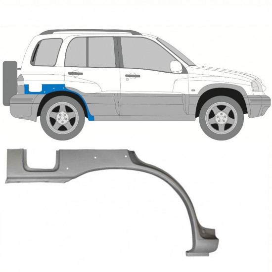 Hátsó sárvédő javító panel hoz Suzuki Grand Vitara 1997-2005 / Jobb 11225