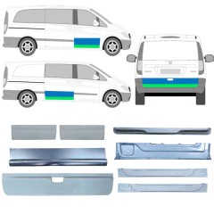 Ajtó javító panel hoz Mercedes Vito W639 2003-2014 / Bal+Jobb / Készlet 12629