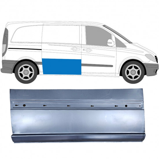 Külső tolóajtó javító panel hoz Mercedes Vito 2003-2014 / Jobb 6812