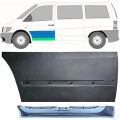 Belső és külső első ajtó javító panel hoz Mercedes Vito I W638 1996-2003 / Bal / Készlet 12015