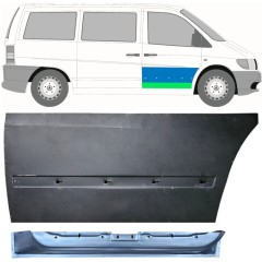 Belső és külső első ajtó javító panel hoz Mercedes Vito I W638 1996-2003 / Jobb / Készlet 12014
