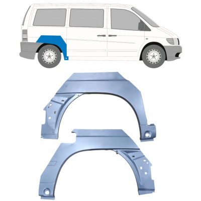 Hátsó sárvédő javító panel hoz Mercedes Vito 1996-2003 / Bal+Jobb / Készlet 9475