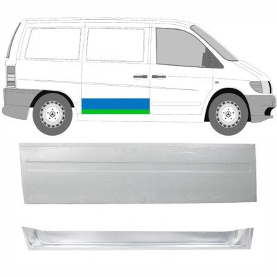 Külső alsó tolóajtó javító panel hoz Mercedes Vito I W638 1996-2003 / Jobb / Készlet 16175
