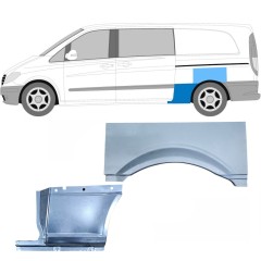 Hátsó sárvédő javító panel hoz Mercedes Vito W639 2003-2014 / Bal / Készlet 11865