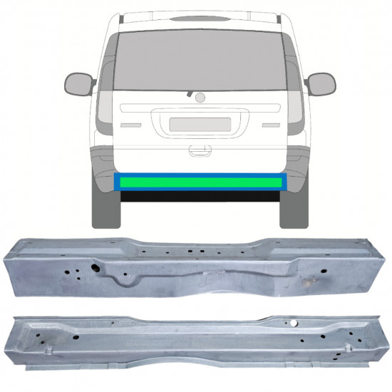 Belső és külső hátsó rész javító panel hoz Mercedes Vito 2003-2014 / Készlet 12561