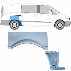 Hátsó sárvédő javító panel hoz Mercedes Vito W639 2003-2014 / Jobb / Készlet 11866