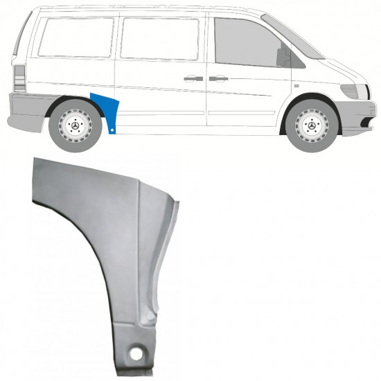 Hátsó sárvédő javító panel hoz Mercedes Vito 1996-2003 / Jobb 11638