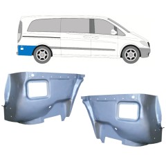 Belső hátsó sárvédő javító panel hoz Mercedes Vito W639 2003-2014 / Bal+Jobb / Készlet 11644