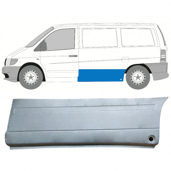 Oldalsó javító panel hoz Mercedes Vito 1996-2003  / Bal 11648