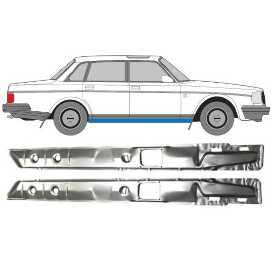 Belső küszöb javító panel hoz Volvo 240 1975-1993 / Bal+Jobb / Készlet 16111