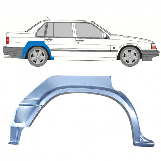 Hátsó sárvédő javító panel hoz Volvo 940 1990-1998 / Jobb /  8293