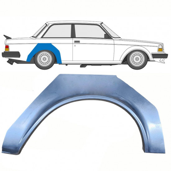 Hátsó sárvédő javító panel hoz Volvo 240 1974-1993 / Jobb 10763