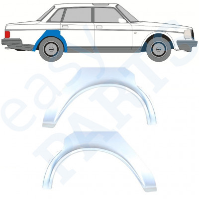 Hátsó sárvédő javító panel hoz Volvo 240 1979-1993 / Bal+Jobb / Készlet 9898