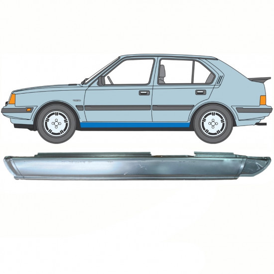 Küszöb javító panel hoz Volvo 340 360 1975-1991 / Bal 10767