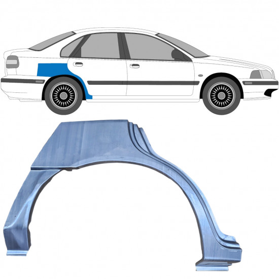 Hátsó sárvédő javító panel hoz Volvo S40 / V40 1995-2004 / Jobb 5633