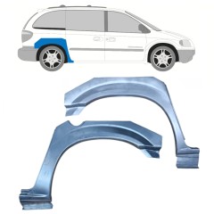Hátsó sárvédő javító panel hoz Chrysler Voyager 2000-2008 / Bal+Jobb / Készlet 11284