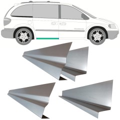 Belső és külső tolóajtó küszöb javító panel hoz Chrysler Voyager 2000-2008 / Bal = Jobb (szimmetrikus) / Készlet 11195