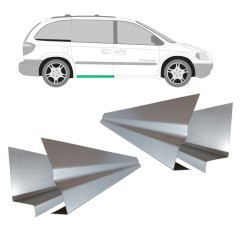 Belső és külső tolóajtó küszöb javító panel hoz Chrysler Voyager 2000-2008 / Bal+Jobb / Készlet 11196