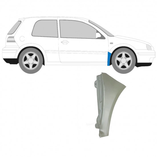 Első sárvédő javító panel hoz VW Golf MK4 1997-2006 / Jobb 7232