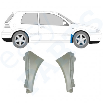 Első sárvédő javító panel hoz VW Golf MK4 1997-2006 / Bal+Jobb 9676