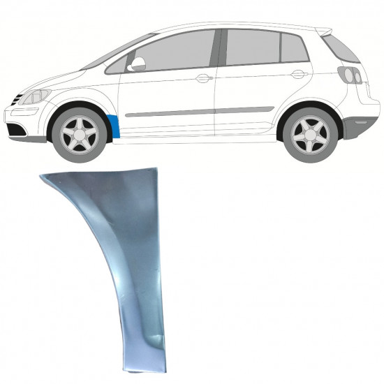 Első sárvédő javító panel hoz VW Golf Plus 2005-2013 / Bal 7841