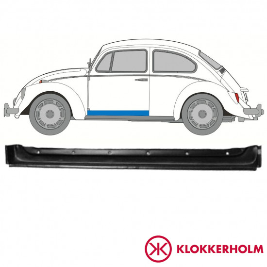 Belső első ajtó javító lemez hoz Volkswagen Kaefer 1947-1972 / Bal 11121