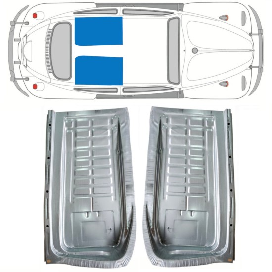 Hátsó padlólemez javító elem hoz Volkswagen Kaefer 1949- / Bal+Jobb / Készlet 10349