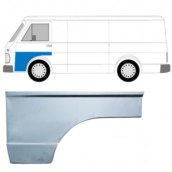 Első ajtó javító lemez hoz Volkswagen LT 1975-1996 / Bal 7947