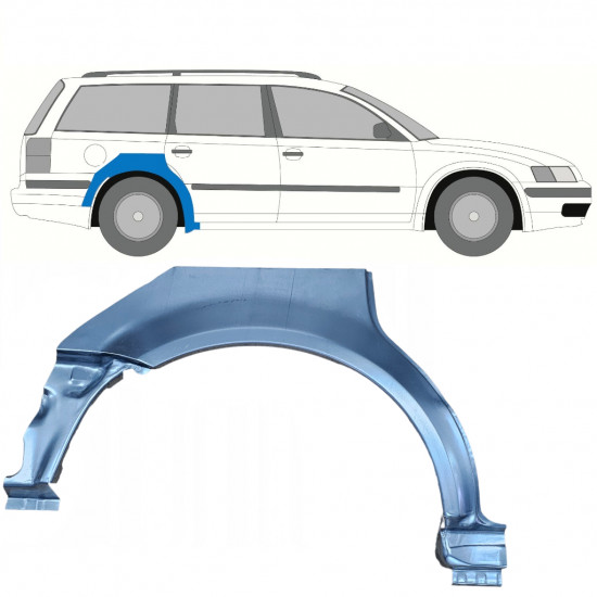 Hátsó sárvédő javító panel hoz VW Passat B5 1996-2005 / Jobb / COMBI 8919